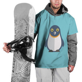 Накидка на куртку 3D с принтом Пингвин в Белгороде, 100% полиэстер |  | зима | море | пингвин | птицы