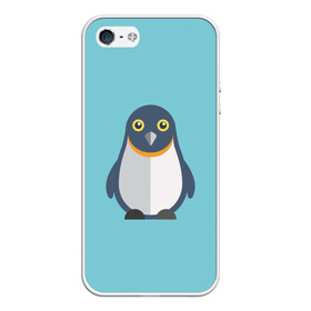 Чехол для iPhone 5/5S матовый с принтом Пингвин в Белгороде, Силикон | Область печати: задняя сторона чехла, без боковых панелей | зима | море | пингвин | птицы