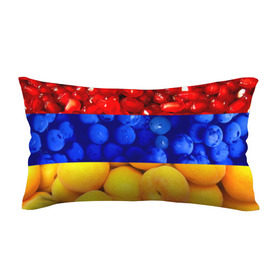 Подушка 3D антистресс с принтом Флаг Армении в Белгороде, наволочка — 100% полиэстер, наполнитель — вспененный полистирол | состоит из подушки и наволочки на молнии | армения | гранат | персик | слива | страны | флаг армении | фрукты