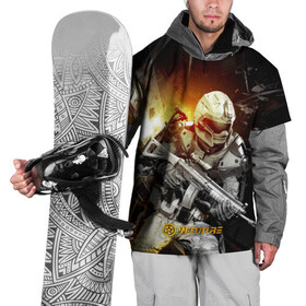 Накидка на куртку 3D с принтом WFFuture Exo Future Soldier в Белгороде, 100% полиэстер |  | Тематика изображения на принте: 