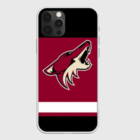 Чехол для iPhone 12 Pro с принтом Arizona Coyotes в Белгороде, силикон | область печати: задняя сторона чехла, без боковых панелей | arizona coyotes | hockey | nhl | нхл | хоккей