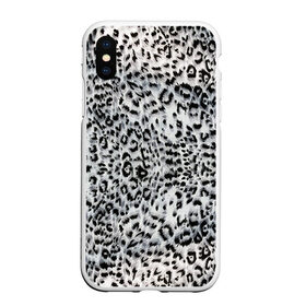 Чехол для iPhone XS Max матовый с принтом White Jaguar в Белгороде, Силикон | Область печати: задняя сторона чехла, без боковых панелей | барс | леопард | ягуар