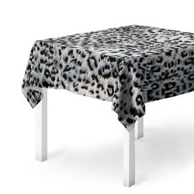 Скатерть 3D с принтом White Jaguar в Белгороде, 100% полиэстер (ткань не мнется и не растягивается) | Размер: 150*150 см | Тематика изображения на принте: барс | леопард | ягуар