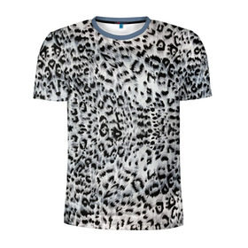 Мужская футболка 3D спортивная с принтом White Jaguar в Белгороде, 100% полиэстер с улучшенными характеристиками | приталенный силуэт, круглая горловина, широкие плечи, сужается к линии бедра | барс | леопард | ягуар