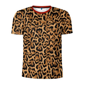 Мужская футболка 3D спортивная с принтом Jaguar в Белгороде, 100% полиэстер с улучшенными характеристиками | приталенный силуэт, круглая горловина, широкие плечи, сужается к линии бедра | оцелот | пума | текстура | ягуар