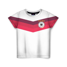 Детская футболка 3D с принтом Сборная Германии по футболу в Белгороде, 100% гипоаллергенный полиэфир | прямой крой, круглый вырез горловины, длина до линии бедер, чуть спущенное плечо, ткань немного тянется | germany