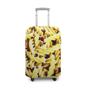 Чехол для чемодана 3D с принтом Макароны в Белгороде, 86% полиэфир, 14% спандекс | двустороннее нанесение принта, прорези для ручек и колес | еда | макароны | паста | хлебные