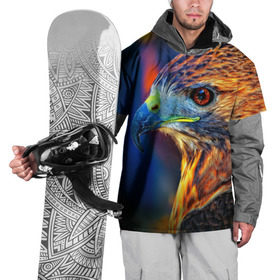 Накидка на куртку 3D с принтом Сокол в Белгороде, 100% полиэстер |  | Тематика изображения на принте: клылья | клюв | орел | птица | сокол