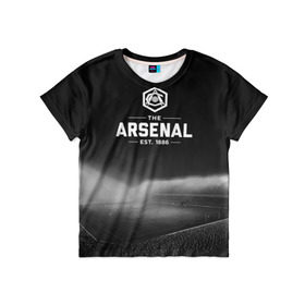 Детская футболка 3D с принтом Arsenal FC в Белгороде, 100% гипоаллергенный полиэфир | прямой крой, круглый вырез горловины, длина до линии бедер, чуть спущенное плечо, ткань немного тянется | арсенал