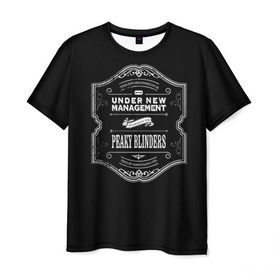 Мужская футболка 3D с принтом Peaky Blinders 3 в Белгороде, 100% полиэфир | прямой крой, круглый вырез горловины, длина до линии бедер | peaky blinders | козырьки | козырьки сериал | острые козырьки | томас шелби