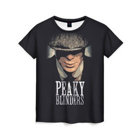 Женская футболка 3D с принтом Peaky Blinders 5 в Белгороде, 100% полиэфир ( синтетическое хлопкоподобное полотно) | прямой крой, круглый вырез горловины, длина до линии бедер | peaky blinders | козырьки | козырьки сериал | острые козырьки | томас шелби