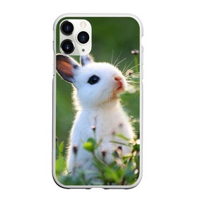 Чехол для iPhone 11 Pro матовый с принтом Кролик в Белгороде, Силикон |  | Тематика изображения на принте: animal | baby | cute | flowers | fluffy | hare | lawn | little | meadow | rabbit | животное | заяц | кролик | луг | лужайка | маленький | малыш | милый | пушистый | цветы
