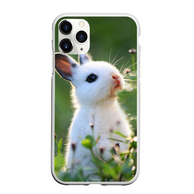 Чехол для iPhone 11 Pro Max матовый с принтом Кролик в Белгороде, Силикон |  | Тематика изображения на принте: animal | baby | cute | flowers | fluffy | hare | lawn | little | meadow | rabbit | животное | заяц | кролик | луг | лужайка | маленький | малыш | милый | пушистый | цветы