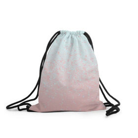 Рюкзак-мешок 3D с принтом Pink Blue Gradient в Белгороде, 100% полиэстер | плотность ткани — 200 г/м2, размер — 35 х 45 см; лямки — толстые шнурки, застежка на шнуровке, без карманов и подкладки | blu | gradient | pink | голубое | градиент | розовое