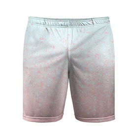 Мужские шорты 3D спортивные с принтом Pink Blue Gradient в Белгороде,  |  | blu | gradient | pink | голубое | градиент | розовое