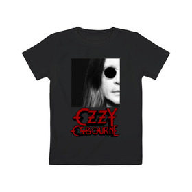Детская футболка хлопок с принтом Ozzy Osbourne: King of Metal в Белгороде, 100% хлопок | круглый вырез горловины, полуприлегающий силуэт, длина до линии бедер | король металла | оззи осборн