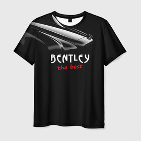 Мужская футболка 3D с принтом Bentley the best в Белгороде, 100% полиэфир | прямой крой, круглый вырез горловины, длина до линии бедер | bentley | авто | автомобиль | бентли | машина | тачка