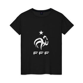Женская футболка хлопок с принтом Сборная Франции по футболу в Белгороде, 100% хлопок | прямой крой, круглый вырез горловины, длина до линии бедер, слегка спущенное плечо | 2016 | france | евро | европы | мира | франция | чемпионат