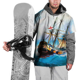 Накидка на куртку 3D с принтом Корабль в Белгороде, 100% полиэстер |  | Тематика изображения на принте: вода | море | океан | парусник