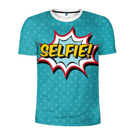 Мужская футболка 3D спортивная с принтом Сэлфи! в Белгороде, 100% полиэстер с улучшенными характеристиками | приталенный силуэт, круглая горловина, широкие плечи, сужается к линии бедра | selfie | лозунг | ретро | сэлфи