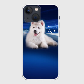 Чехол для iPhone 13 mini с принтом Щенок хаски в Белгороде,  |  | кутёнок | прикольные картинки | собака | хаска | щенок