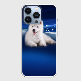 Чехол для iPhone 13 Pro с принтом Щенок хаски в Белгороде,  |  | кутёнок | прикольные картинки | собака | хаска | щенок