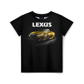 Детская футболка 3D с принтом Lexus в Белгороде, 100% гипоаллергенный полиэфир | прямой крой, круглый вырез горловины, длина до линии бедер, чуть спущенное плечо, ткань немного тянется | lexus | авто | автомобиль | лексус | машина