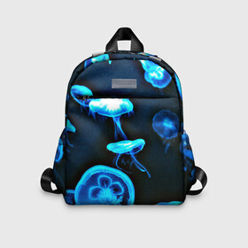 Детский рюкзак 3D с принтом Meduse в Белгороде, 100% полиэстер | лямки с регулируемой длиной, сверху петелька, чтобы рюкзак можно было повесить на вешалку. Основное отделение закрывается на молнию, как и внешний карман. Внутри дополнительный карман. По бокам два дополнительных кармашка | Тематика изображения на принте: вода | медузы | море | морские | океан