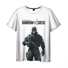 Мужская футболка 3D с принтом Rainbow Six Siege в Белгороде, 100% полиэфир | прямой крой, круглый вырез горловины, длина до линии бедер | rainbow six | tom clancy’s