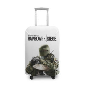 Чехол для чемодана 3D с принтом Rainbow Six Siege в Белгороде, 86% полиэфир, 14% спандекс | двустороннее нанесение принта, прорези для ручек и колес | rainbow six | tom clancy’s