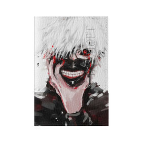 Обложка для паспорта матовая кожа с принтом Tokyo Ghoul в Белгороде, натуральная матовая кожа | размер 19,3 х 13,7 см; прозрачные пластиковые крепления | anime | ghoul | tokyo | tokyo ghoul | гуль