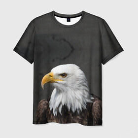 Мужская футболка 3D с принтом Орел 3 в Белгороде, 100% полиэфир | прямой крой, круглый вырез горловины, длина до линии бедер | орел | птица | ястреб