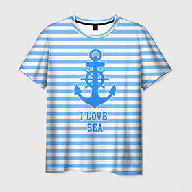 Мужская футболка 3D с принтом море в Белгороде, 100% полиэфир | прямой крой, круглый вырез горловины, длина до линии бедер | Тематика изображения на принте: sea | лето | любовь | море | океан | отдых | пальмы | пляж | солнце