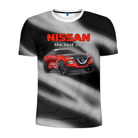 Мужская футболка 3D спортивная с принтом Nissan - лучшая машина в Белгороде, 100% полиэстер с улучшенными характеристиками | приталенный силуэт, круглая горловина, широкие плечи, сужается к линии бедра | nissan | авто | автомобиль | ниссан