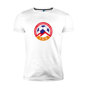 Мужская футболка премиум с принтом Сборная Армении по футболу в Белгороде, 92% хлопок, 8% лайкра | приталенный силуэт, круглый вырез ворота, длина до линии бедра, короткий рукав | армения | ереван