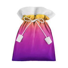 Подарочный 3D мешок с принтом Чёткий градиент в Белгороде, 100% полиэстер | Размер: 29*39 см | cs:go | градиент | диджей | желтый | музыка | розовый | синий | фиолетовый | чёткий