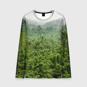 Мужской лонгслив 3D с принтом Потрясающие тропики в Белгороде, 100% полиэстер | длинные рукава, круглый вырез горловины, полуприлегающий силуэт | деревья | джунгли | зелень | красиво | лес | пейзаж | фото