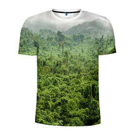 Мужская футболка 3D спортивная с принтом Потрясающие тропики в Белгороде, 100% полиэстер с улучшенными характеристиками | приталенный силуэт, круглая горловина, широкие плечи, сужается к линии бедра | деревья | джунгли | зелень | красиво | лес | пейзаж | фото