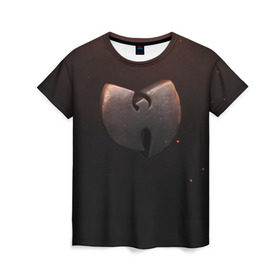 Женская футболка 3D с принтом Wu-tang Clan в Белгороде, 100% полиэфир ( синтетическое хлопкоподобное полотно) | прямой крой, круглый вырез горловины, длина до линии бедер | gza | hip hop | rza | wu fam | ву танг клан | хип хоп