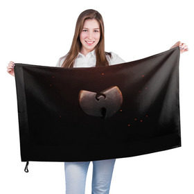 Флаг 3D с принтом Wu-tang Clan в Белгороде, 100% полиэстер | плотность ткани — 95 г/м2, размер — 67 х 109 см. Принт наносится с одной стороны | gza | hip hop | rza | wu fam | ву танг клан | хип хоп