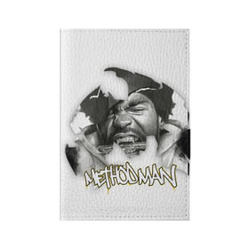 Обложка для паспорта матовая кожа с принтом Wu-tang Clan в Белгороде, натуральная матовая кожа | размер 19,3 х 13,7 см; прозрачные пластиковые крепления | Тематика изображения на принте: methodman