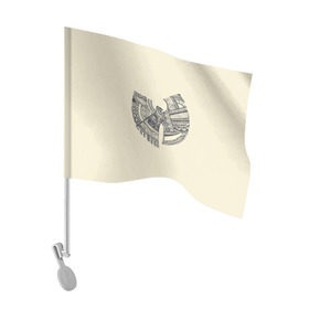 Флаг для автомобиля с принтом Wu-Tang Clan в Белгороде, 100% полиэстер | Размер: 30*21 см | wu tang