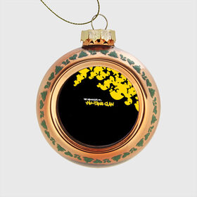Стеклянный ёлочный шар с принтом Wu-Tang clan в Белгороде, Стекло | Диаметр: 80 мм | Тематика изображения на принте: wu tang