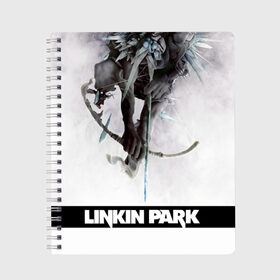 Тетрадь с принтом Linkin Park в Белгороде, 100% бумага | 48 листов, плотность листов — 60 г/м2, плотность картонной обложки — 250 г/м2. Листы скреплены сбоку удобной пружинной спиралью. Уголки страниц и обложки скругленные. Цвет линий — светло-серый
 | linkin park
