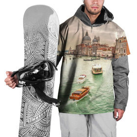 Накидка на куртку 3D с принтом Венеция в Белгороде, 100% полиэстер |  | 