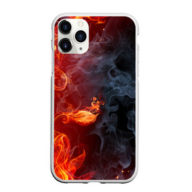 Чехол для iPhone 11 Pro матовый с принтом Стихия огня в Белгороде, Силикон |  | Тематика изображения на принте: дым | пламя | страсть