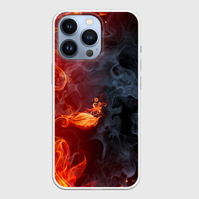 Чехол для iPhone 13 Pro с принтом Стихия огня в Белгороде,  |  | Тематика изображения на принте: дым | пламя | страсть