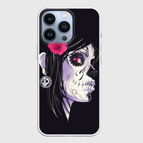 Чехол для iPhone 13 Pro с принтом День мертвецов в Белгороде,  |  | mexi | день мертвых | мексика | мексиканский череп | мертвецов | орнамент | праздник | узоры | цветы