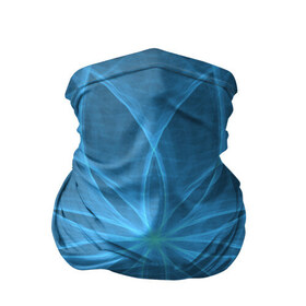 Бандана-труба 3D с принтом Синяя звезда в Белгороде, 100% полиэстер, ткань с особыми свойствами — Activecool | плотность 150‒180 г/м2; хорошо тянется, но сохраняет форму | дуга | звезда | линии | синий | узор | цветок