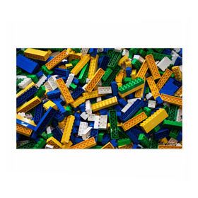 Бумага для упаковки 3D с принтом Конструктор LEGO в Белгороде, пластик и полированная сталь | круглая форма, металлическое крепление в виде кольца | Тематика изображения на принте: игрушка | конструктор | лего